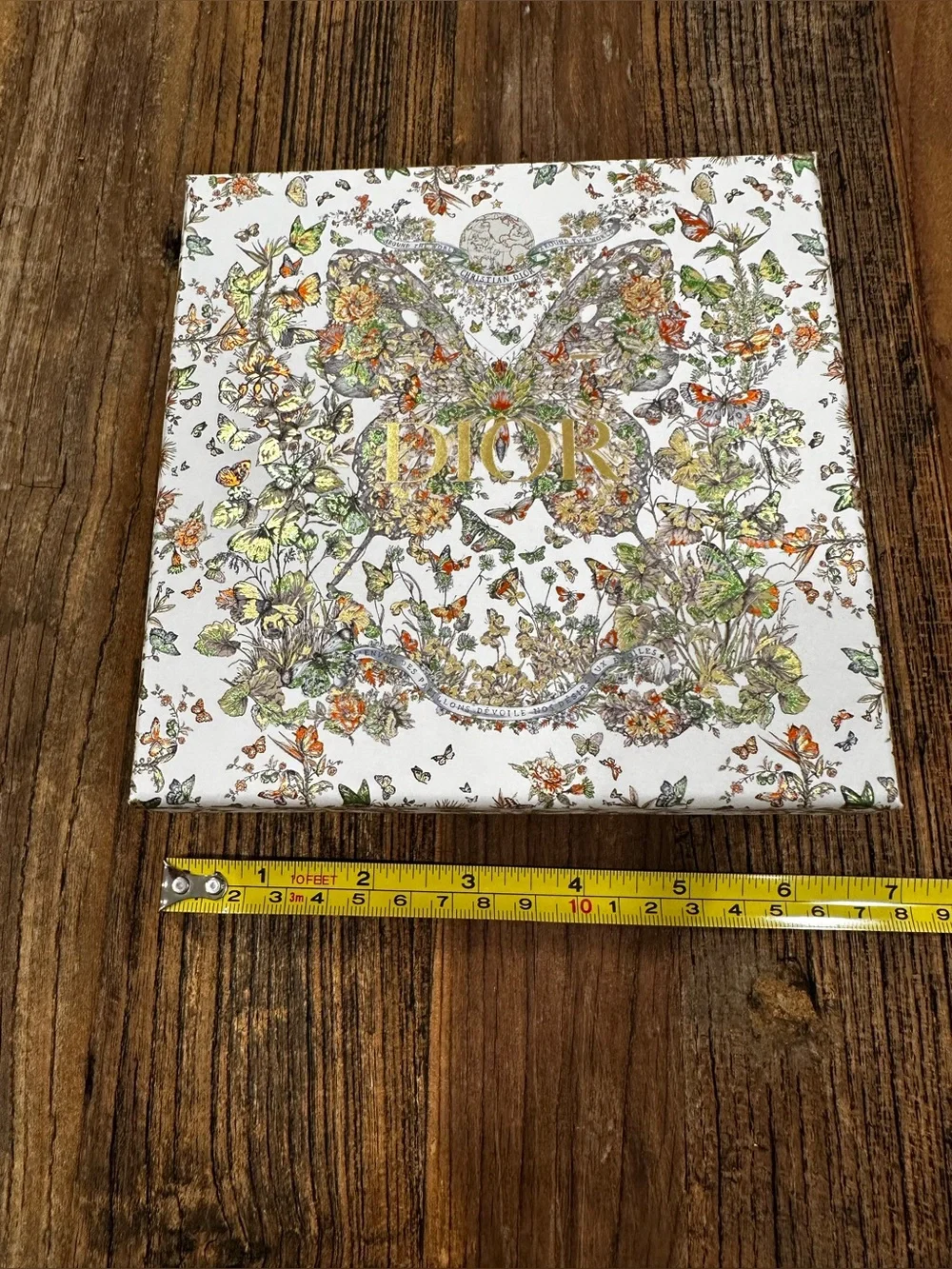Dior White Floral Gift Box with Gold Logo